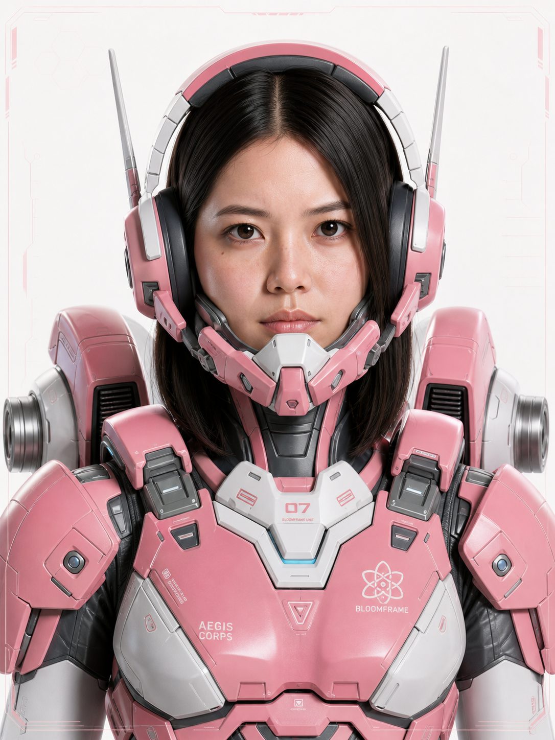 Aya Mori in Bloomframe pilot suit