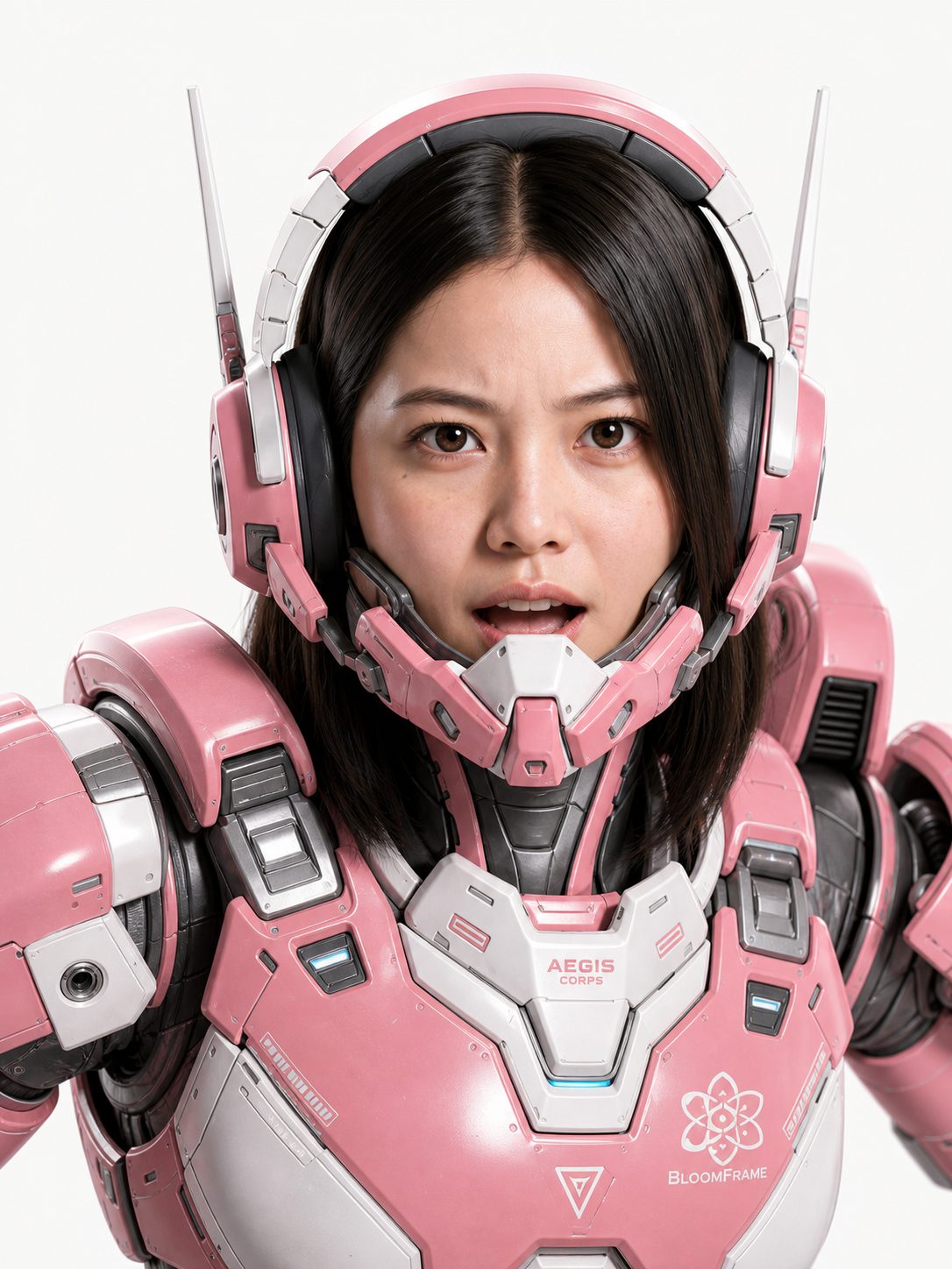 Aya Mori in Bloomframe pilot suit